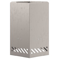 vidaXL Rökfri Eldstad Hexagonal 38x38x51 cm Väderbeständig Stål