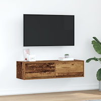 vidaXL TV-bänk Gamla träet 100x31x25,5 cm Konstruerat trä