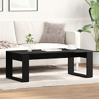 vidaXL Kaffeebord Svart Ek 102x50x35 cm Konstruerat trä