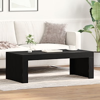 vidaXL Kaffeebord Svart Ek 102x50x35 cm Konstruerat trä