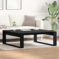 vidaXL Kaffeebord Svart Ek 100x100x35 cm Trä