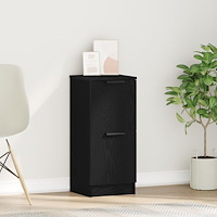 vidaXL Svart Ek Skåp - 30x30x70 cm, Tillverkat av Konstruerat Trä
