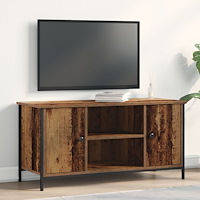 vidaXL TV-bänk Gamla trä 100x40x50 cm Konstruerat trä och Stål