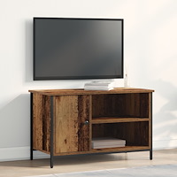 vidaXL TV-bänk i gammalt trä 80x40x50 cm, konstruerat trä och stål