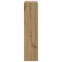 vidaXL Skoskåp med nedfällbar låda rökt ek 80x21x87,5 cm