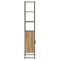 vidaXL Badrumsskåp artisan ek 33x33x185,5 cm konstruerat trä