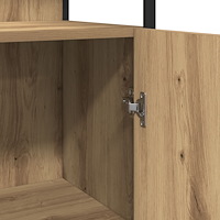 vidaXL Badrumsskåp artisan ek 33x33x185,5 cm konstruerat trä