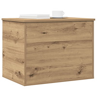 vidaXL Förvaringslåda med lock artisan ek 60x42x46 cm konstruerat trä
