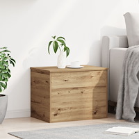 vidaXL Förvaringslåda med lock artisan ek 60x42x46 cm konstruerat trä
