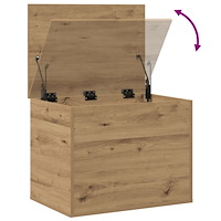 vidaXL Förvaringslåda med lock artisan ek 60x42x46 cm konstruerat trä