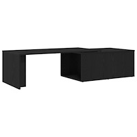 vidaXL Kaffebord Svart Ek 150x50x35 cm Byggt av Trä