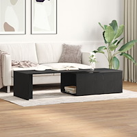 vidaXL Kaffebord Svart Ek 150x50x35 cm Byggt av Trä