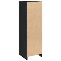 vidaXL Badrumsskåp svart ek 30x30x95 cm konstruerat trä