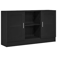 vidaXL Bänk svart ek 120x30,5x70 cm i trä