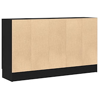 vidaXL Bänk svart ek 120x30,5x70 cm i trä