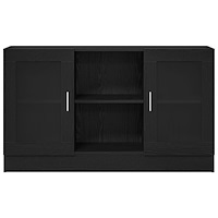 vidaXL Bänk svart ek 120x30,5x70 cm i trä