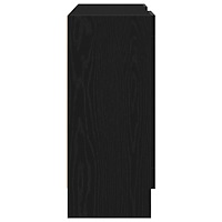 vidaXL Bänk svart ek 120x30,5x70 cm i trä