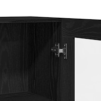 vidaXL Bänk svart ek 120x30,5x70 cm i trä