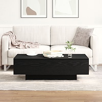 vidaXL Kaffeebord Svart Ek 100x30x36,5 cm Konstruerat trä