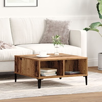 vidaXL Kaffeebord Gamla Trä 60x60x30 cm Ingenjörsträ