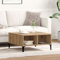 vidaXL Soffbord artisan ek 60x60x30 cm konstruerat trä