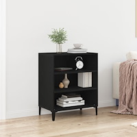 vidaXL Sideboard svart ek 57x35x70 cm konstruerat trä