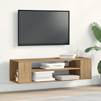 vidaXL Väggmonterad TV-bänk Artisan Ek 100x30x26,5 cm Tillverkat trä