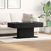 vidaXL Kaffeebord Svart Ek 96x50x45 cm Byggt av trä