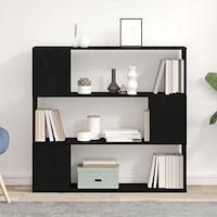 vidaXL TV-bänkset Svart Ek 100 x 24 x 94 cm Konstruerat trä