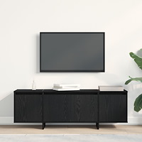 vidaXL TV-skåp Svart Ek 120 x 30 x 40,5 cm Konstruerat trä