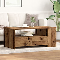 vidaXL Kaffeebord Gamla Trä 102x55x43,5 cm Konstruerat Trä