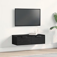 vidaXL Svart Ek Väggskåp 68x30x20 cm Tillverkat av Ingenjörsved