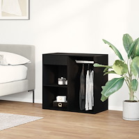 vidaXL Svart Ek Kosmetikkabinett 80x40x75 cm Tillverkat av Konstruerat Trä