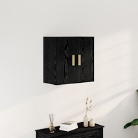 vidaXL Väggskåp Svart ek 60 x 30 x 60 cm Konstruerat trä