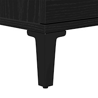vidaXL Handfatsskåp i Svart Ek 65x33x60 cm i Trä