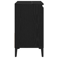 vidaXL Handfatsskåp i Svart Ek 65x33x60 cm i Trä