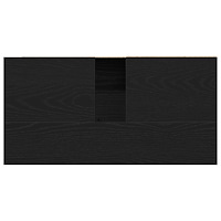 vidaXL Handfatsskåp i Svart Ek 65x33x60 cm i Trä