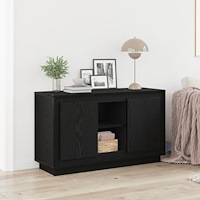 vidaXL Sideboard svart ek 102x35x60 cm konstruerat trä