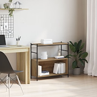 vidaXL Bokskåp Artisian Ek 80x30x78,5 cm Konstruerat trä