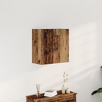 vidaXL Väggmonterad Skåp Gammalt Trä 60x31,5x60 cm Konstruerat Trä