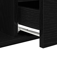 vidaXL Soffbord svart ek 90x49x45 cm konstruerat trä