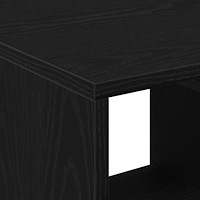 vidaXL Soffbord svart ek 90x49x45 cm konstruerat trä
