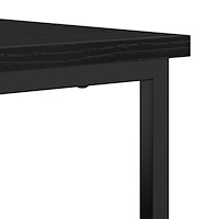 vidaXL Sideboard svart ek 69x35x80 cm konstruerat trä och stål