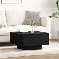 vidaXL Svart Ek Kaffebord 55x55x31 cm i konstruerat trä