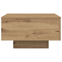 vidaXL Soffbord med LED-lampor artisan ek 55x55x31 cm