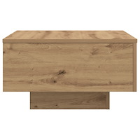 vidaXL Soffbord med LED-lampor artisan ek 55x55x31 cm