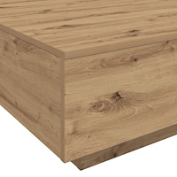 vidaXL Soffbord med LED-lampor artisan ek 55x55x31 cm