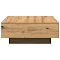 vidaXL Soffbord artisan ek 80x80x31 cm konstruerat trä