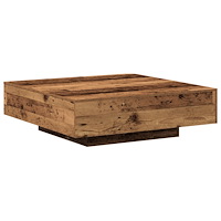 vidaXL Kaffeebord Gamalt Trä 100x100x31 cm Konstruerat Trä