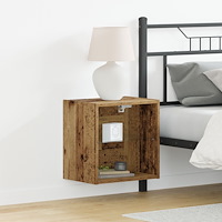 vidaXL Flytande Hylla Gamla Trä 40x28,5x40 cm Konstruerat Trä